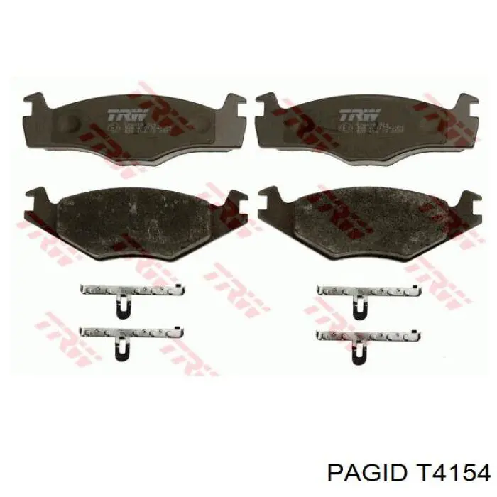 Передні тормозні колодки T4154 HELLA-PAGID