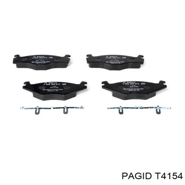 Гальмівні колодки HELLA-PAGID T4154 ціна, від 12.86 USD