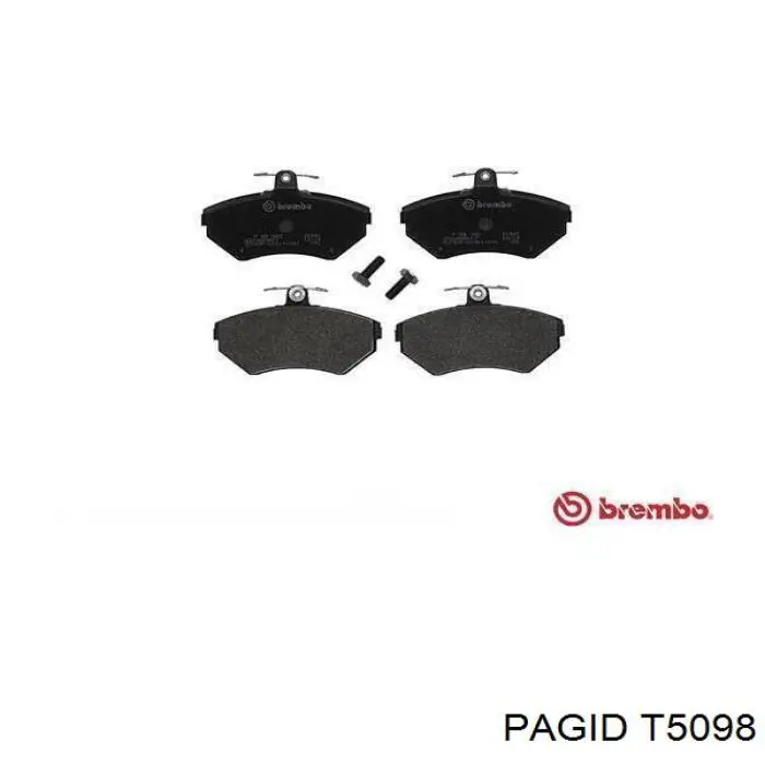 Передні тормозні колодки T5098 HELLA-PAGID