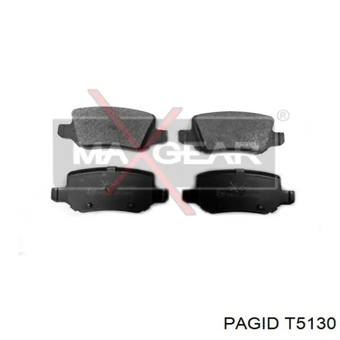 Задні дискові колодки HELLA-PAGID T5130
