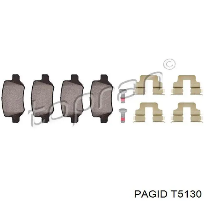 Задні гальмівні колодки HELLA-PAGID T5130 ціна, від 19.71 USD