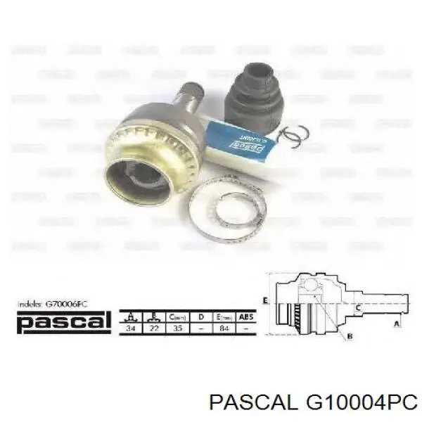 Граната колісна Pascal G10004PC ціна, від 26.31 USD