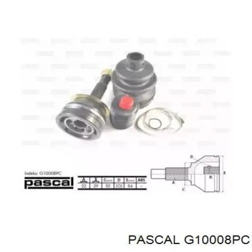 ШРУС зовнішній передній G10008PC Pascal