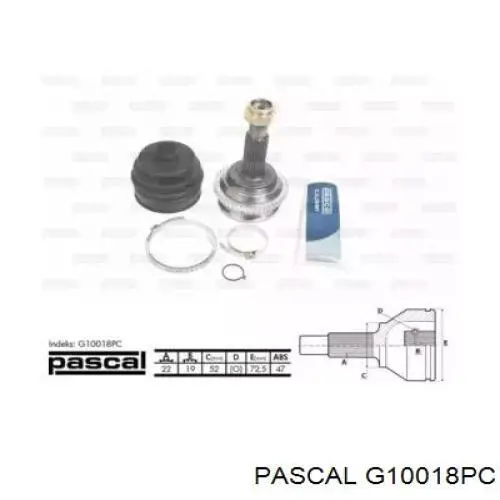 G10018PC Pascal шрус зовнішній передній