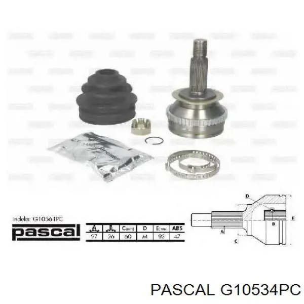 Купити G10534PC Pascal Шарнір приводу зовнішній