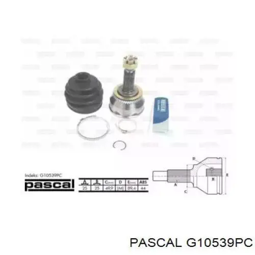 ШРУС зовнішній передній G10539PC Pascal