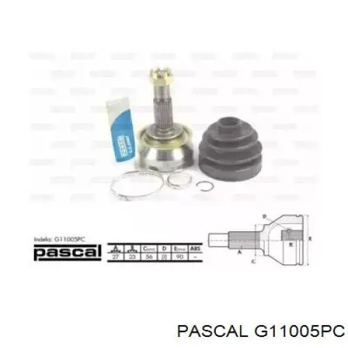 Купити G11005PC Pascal Шарнір приводу зовнішній