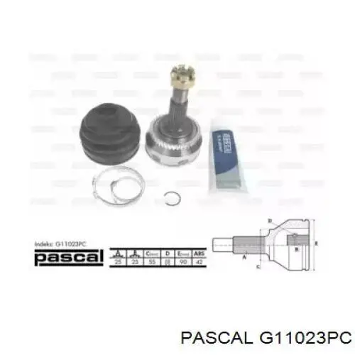 ШРУС зовнішній передній G11023PC Pascal