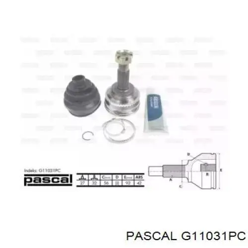G11031PC Pascal шрус зовнішній передній