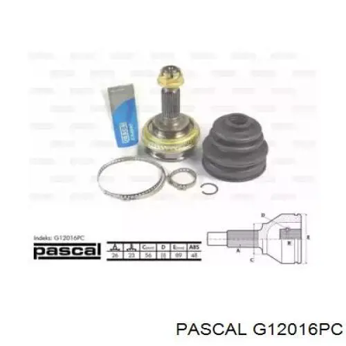 ШРУС зовнішній Pascal G12016PC
