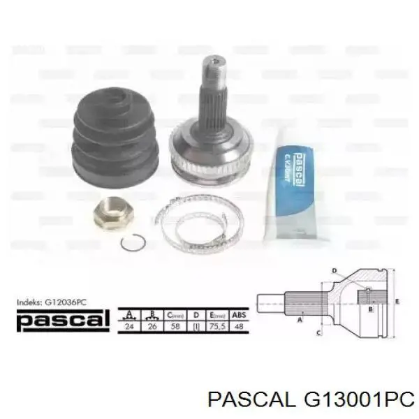 G13001PC Pascal шрус зовнішній передній