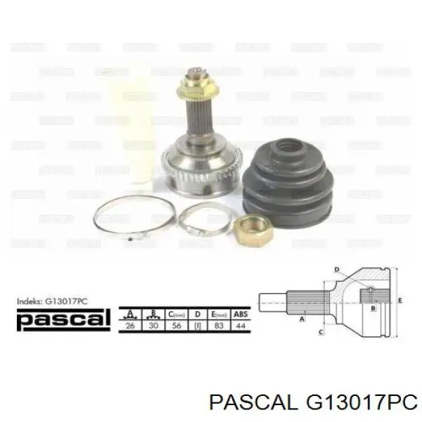 Граната колісна Pascal G13017PC ціна, від 31.67 USD