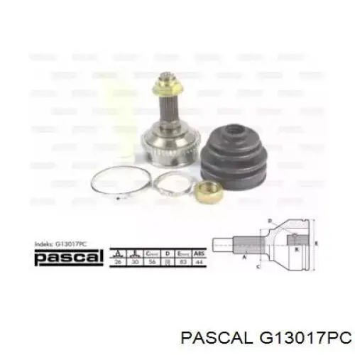 Купити G13017PC Pascal Шарнір приводу зовнішній