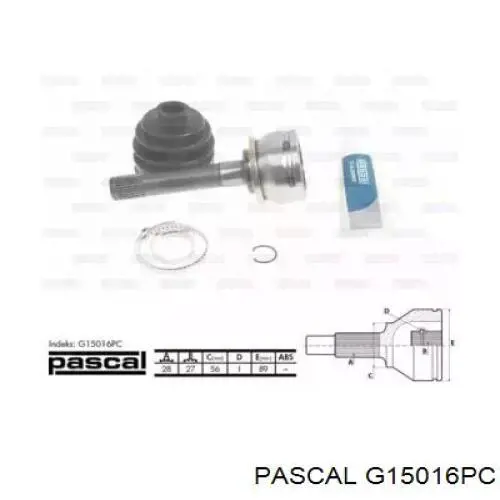 G15016PC Pascal шрус зовнішній передній