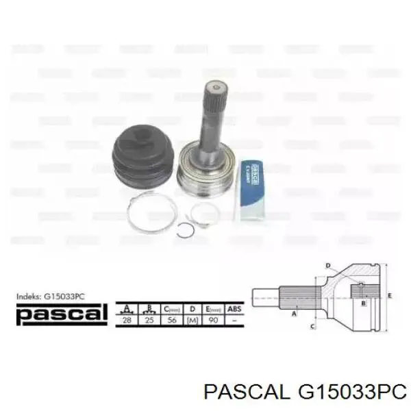 G15033PC Pascal шрус зовнішній передній