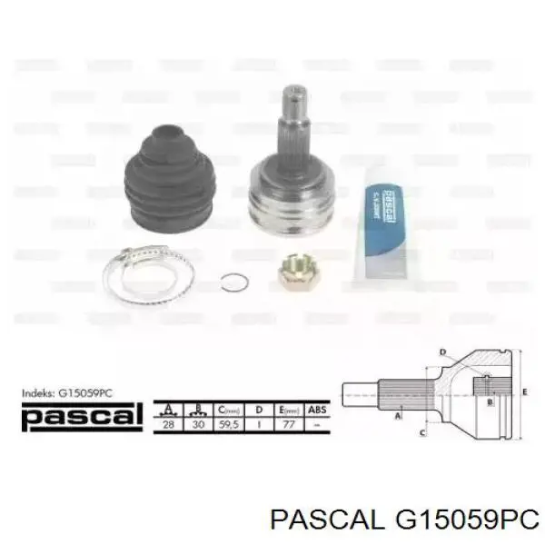 G15059PC Pascal шрус зовнішній передній