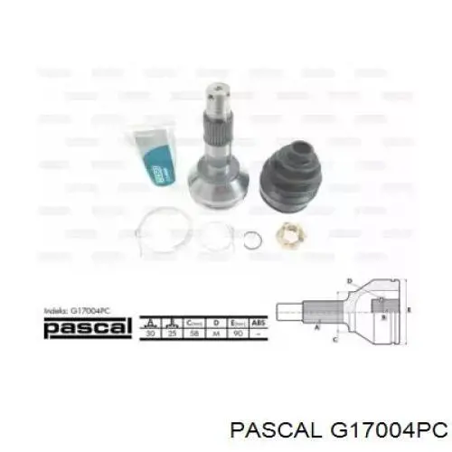 ШРУС зовнішній передній G17004PC Pascal