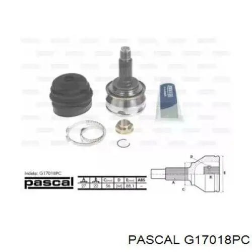 Купити G17018PC Pascal Шарнір приводу зовнішній