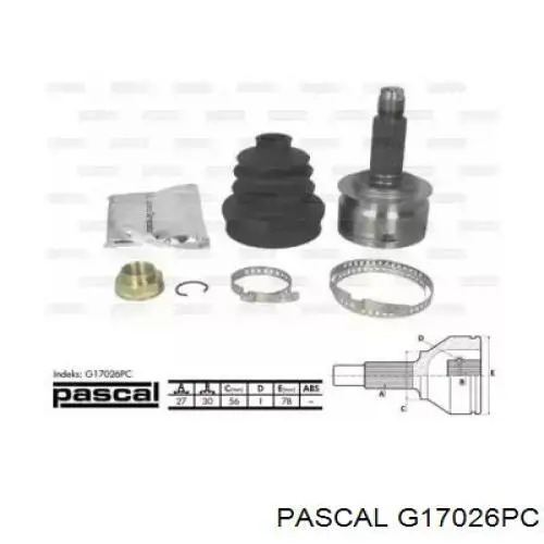 Купити G17026PC Pascal Шарнір приводу зовнішній