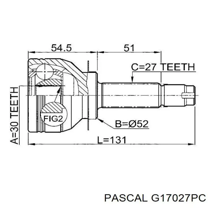 Граната колісна Pascal G17027PC ціна, від 26.74 USD