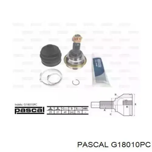 G18010PC Pascal шрус зовнішній передній