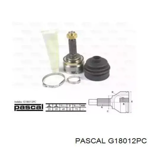 Купити G18012PC Pascal Шарнір приводу зовнішній