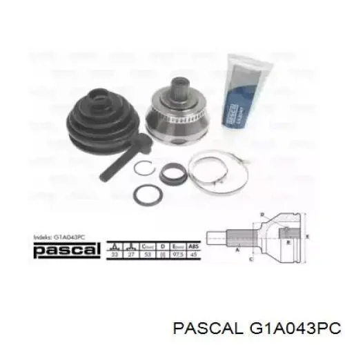 Купити G1A043PC Pascal Шарнір приводу зовнішній