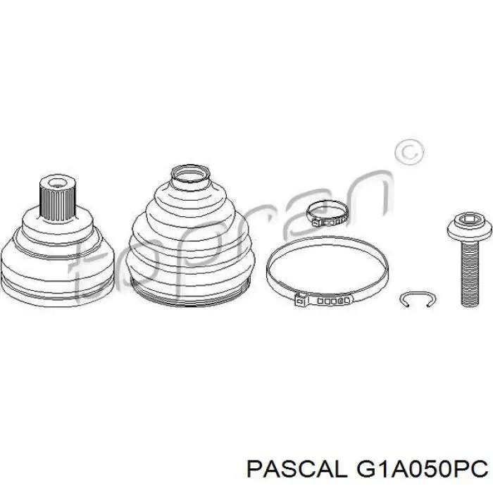 Купити G1A050PC Pascal Шарнір приводу зовнішній