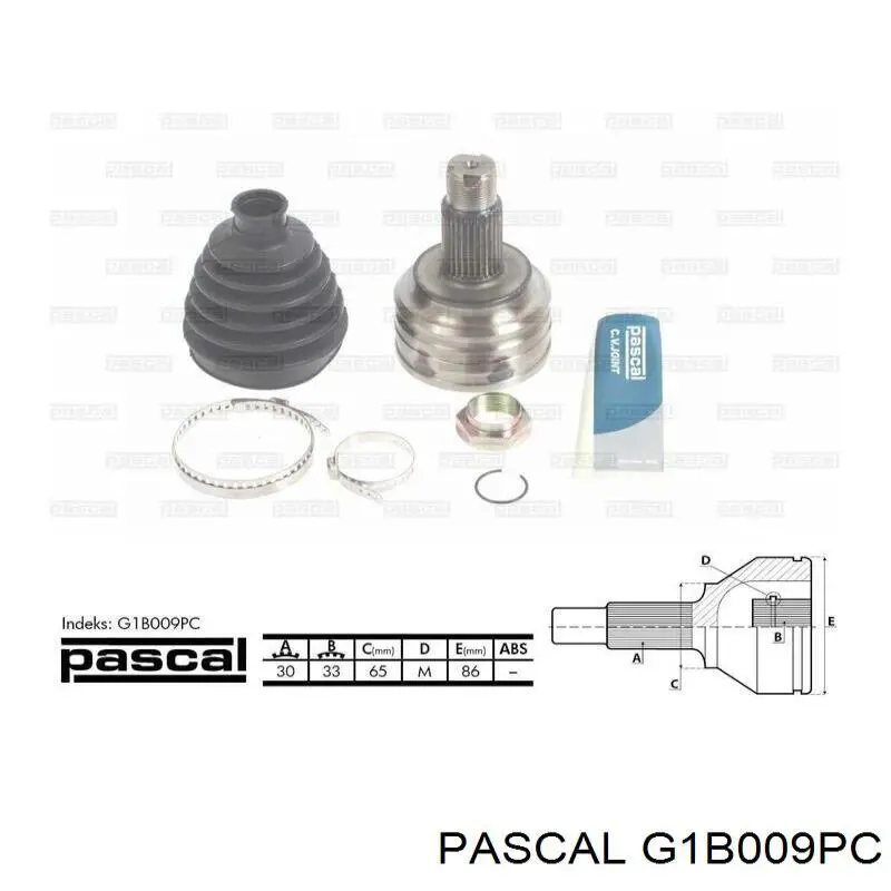 Граната колісна Pascal G1B009PC ціна, від 1368.71 UAH