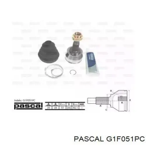 G1F051PC Pascal шрус зовнішній передній