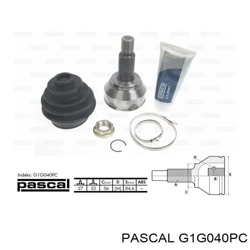 G1G040PC Pascal шрус зовнішній передній