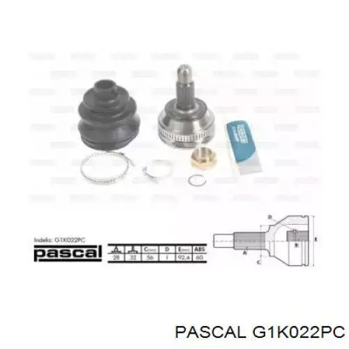 Купити G1K022PC Pascal ШРКШ зовнішній передній/задній