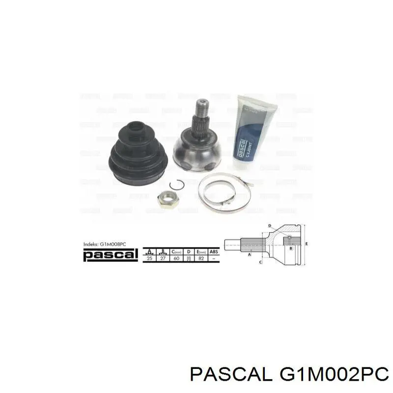 G1M002PC Pascal шрус зовнішній передній