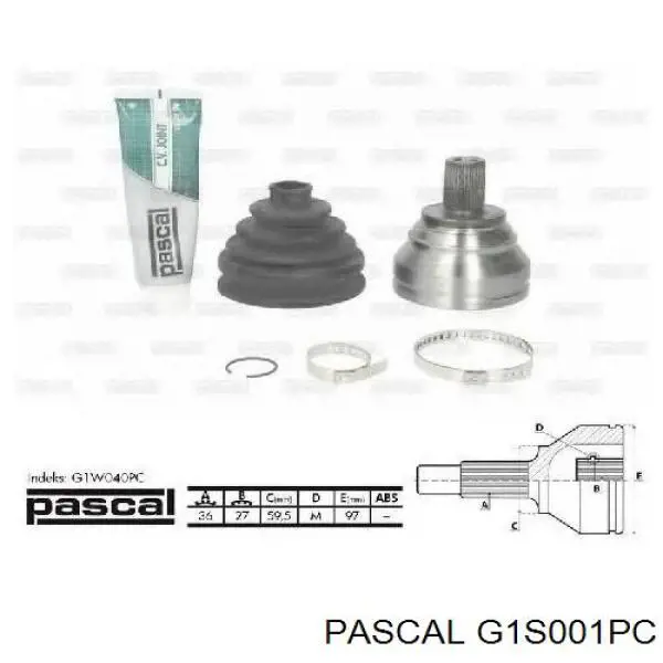 Купити G1S001PC Pascal Шарнір приводу зовнішній