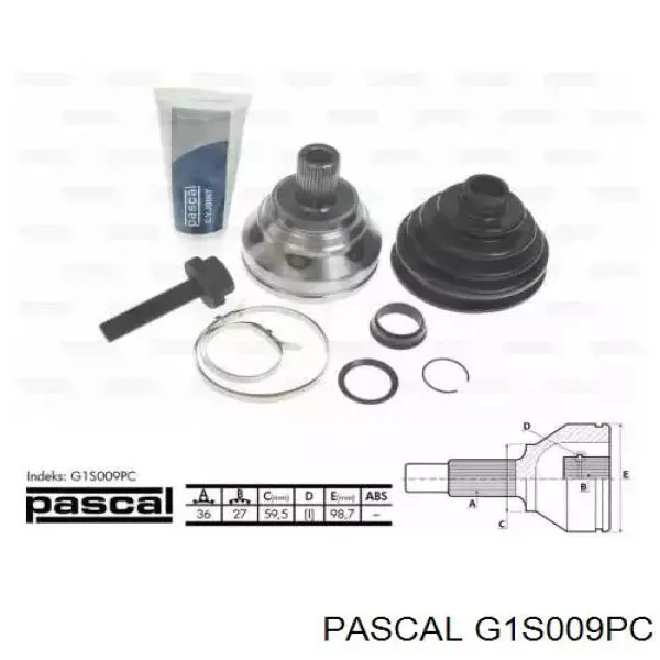 G1S009PC Pascal шрус зовнішній передній