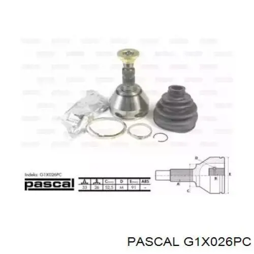 G1X026PC Pascal шрус зовнішній передній