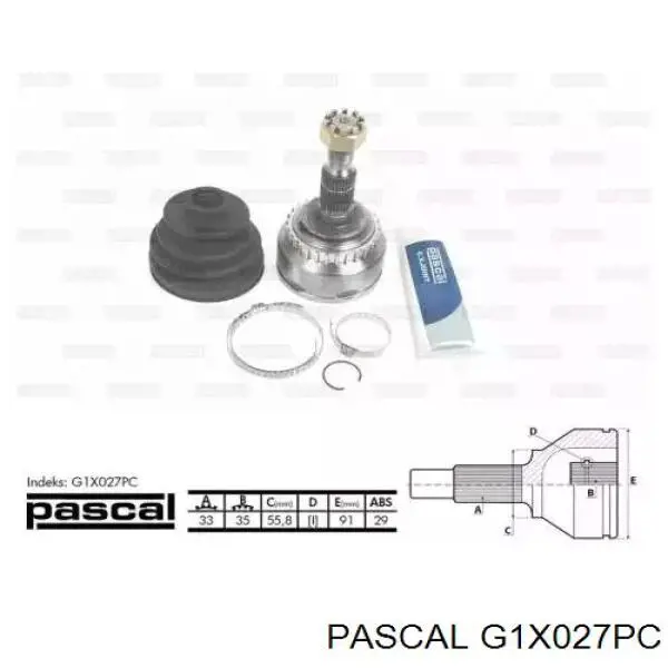 ШРУС зовнішній передній RX012749AC Chrysler