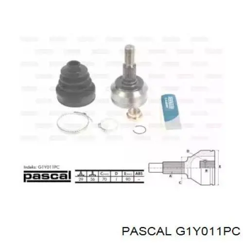 ШРУС зовнішній передній G1Y011PC Pascal