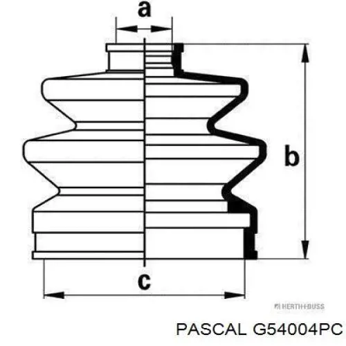 Купити G54004PC Pascal Пильник шарніра приводу