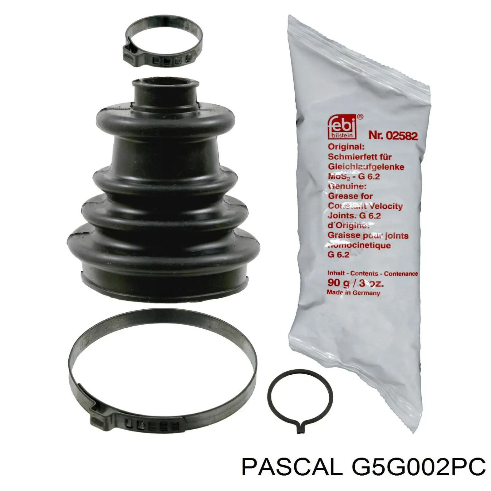 Пильник зовнішньої гранати, задньої півосі Pascal G5G002PC ціна, від 4.42 USD