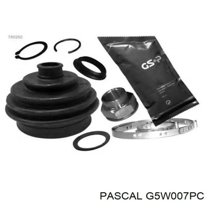 G5W007PC Pascal Пильник ШРУСа зовнішній, передній піввісі