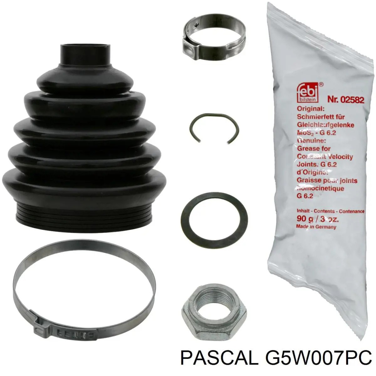 Пильник ШРУСа зовнішній G5W007PC Pascal