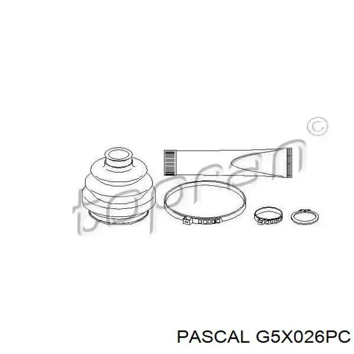 Купити G5X026PC Pascal Пильник ШРКШ зовнішній, задньої півосі