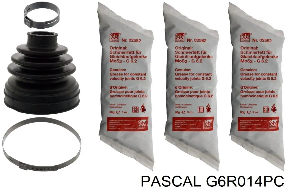Пильник гранати внутрішній, передній півосі Pascal G6R014PC ціна, від 9.26 USD