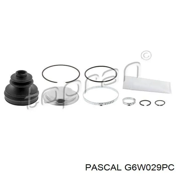 Пильник гранати внутрішній, передній півосі Pascal G6W029PC ціна, від 6.20 USD