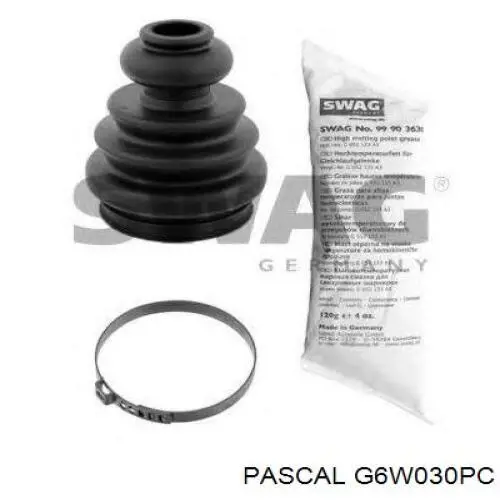 Пильник гранати внутрішній, передній півосі Pascal G6W030PC ціна, від 6.85 USD