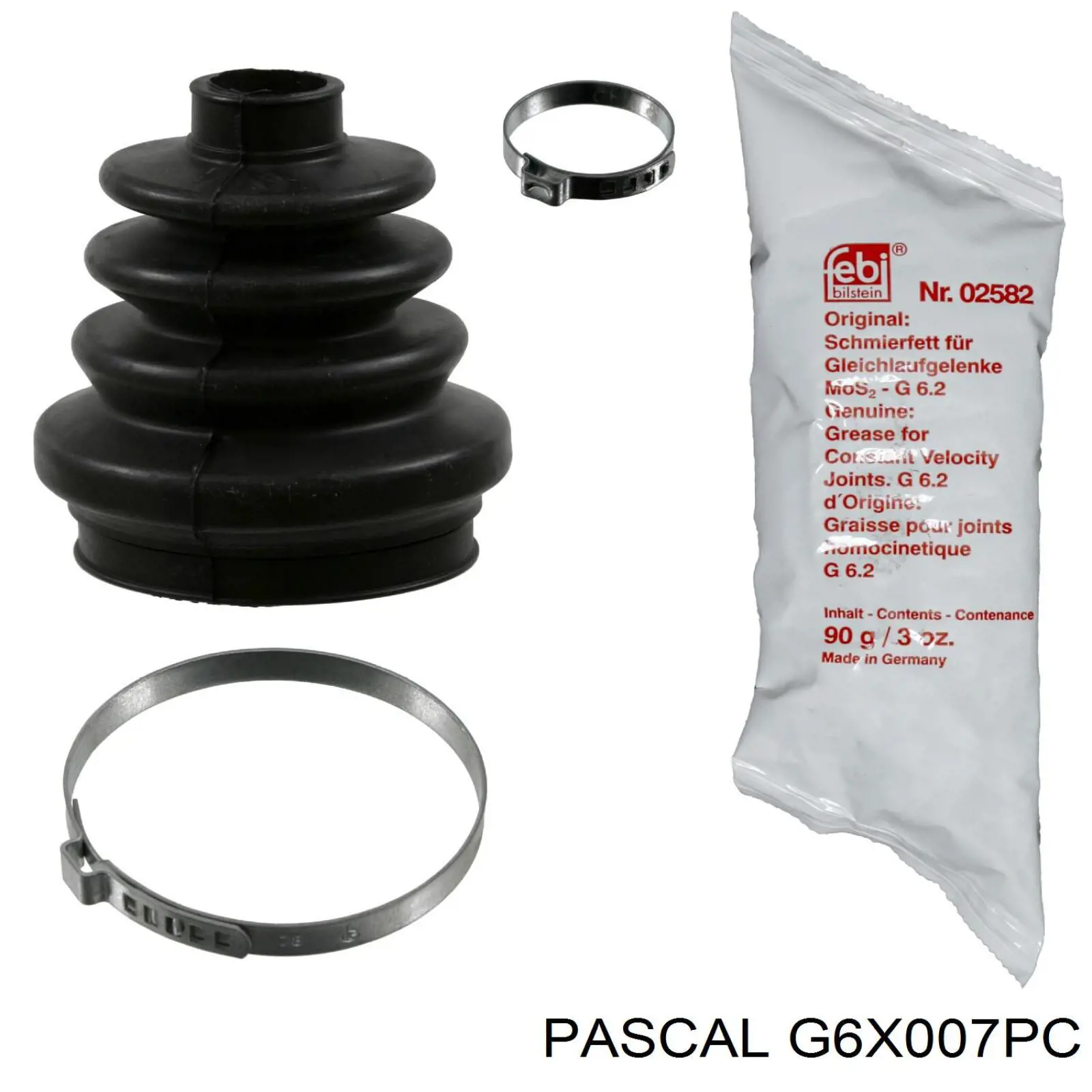Пильник гранати внутрішній, передній півосі Pascal G6X007PC ціна, від 7.97 USD