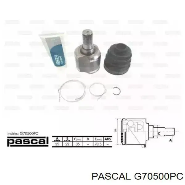 G70500PC Pascal ШРУС внутрішній, передній