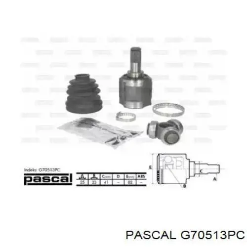 G70513PC Pascal шрус зовнішній передній