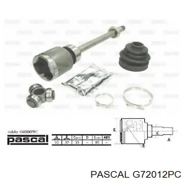 Граната внутрішня ліва G72012PC Pascal